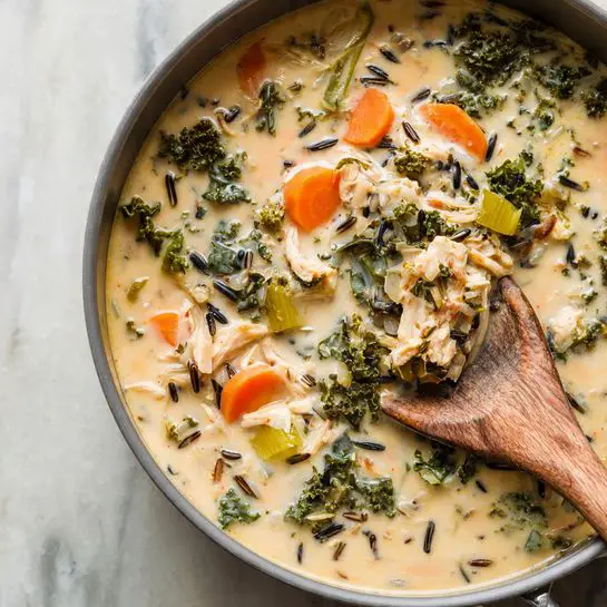 Chicken Soup with Roasted Mushrooms Recipe