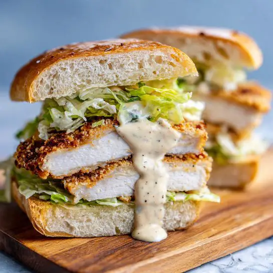Crispy Chicken Caesar Sandwich Recipe
