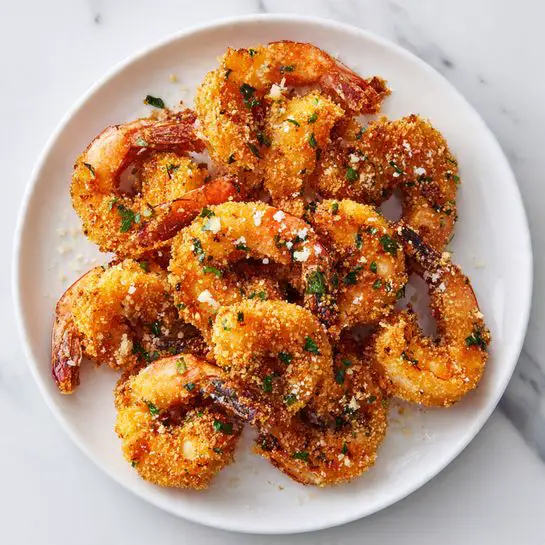 Garlic Parmesan Air Fryer Shrimp Recipe