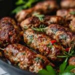 Grilled Chicken Koftas with Creamy Garlic Yogurt Sauce Recipe