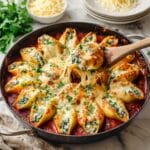 Creamy Spinach and Ricotta Stuffed Shells with Marinara Recipe