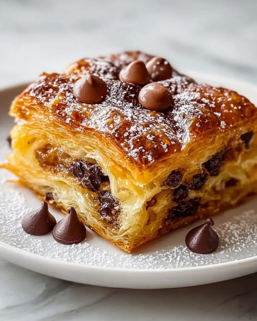 Croissant Breakfast Bake with Chocolate Chips Recipe