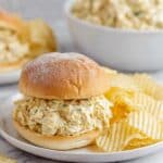 Shredded Chicken Sandwich with Creamy Ritz Cracker Spread Recipe