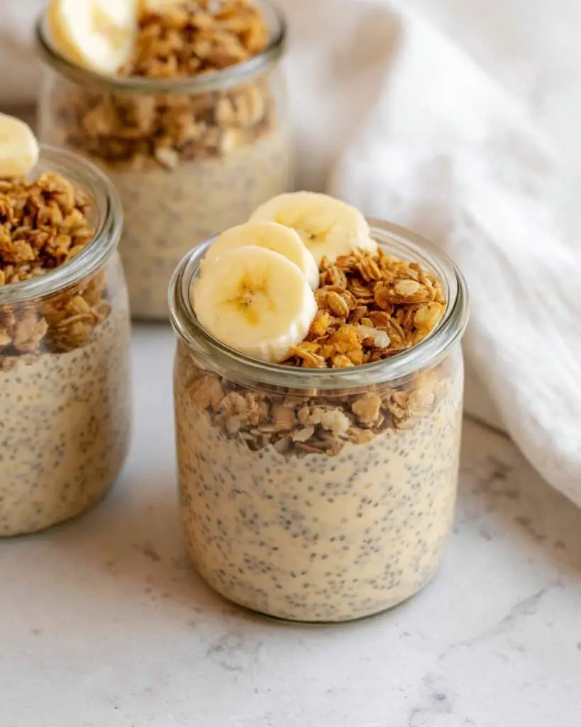 Creamy Overnight Banana Cinnamon Oats Recipe