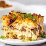 Sausage and Sage Croissant Breakfast Casserole Recipe