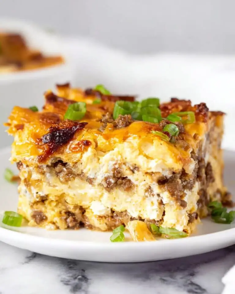 Sausage and Sage Croissant Breakfast Casserole Recipe