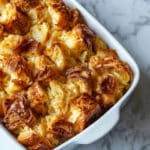Croissant Bread Pudding with Orange Zest and Caramel Sauce Recipe