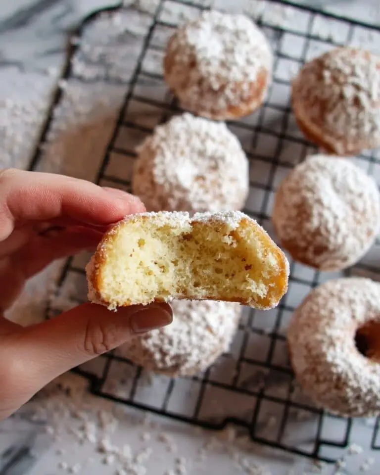 Discard Powdered Sugar Donuts Recipe