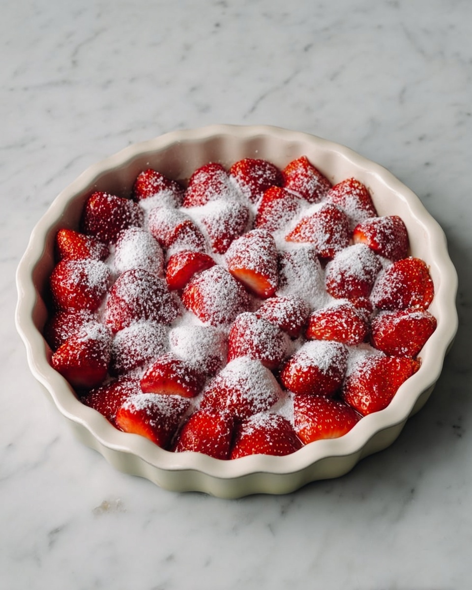 Strawberry Cake with Fresh Strawberries and Vanilla-Butter Batter Recipe