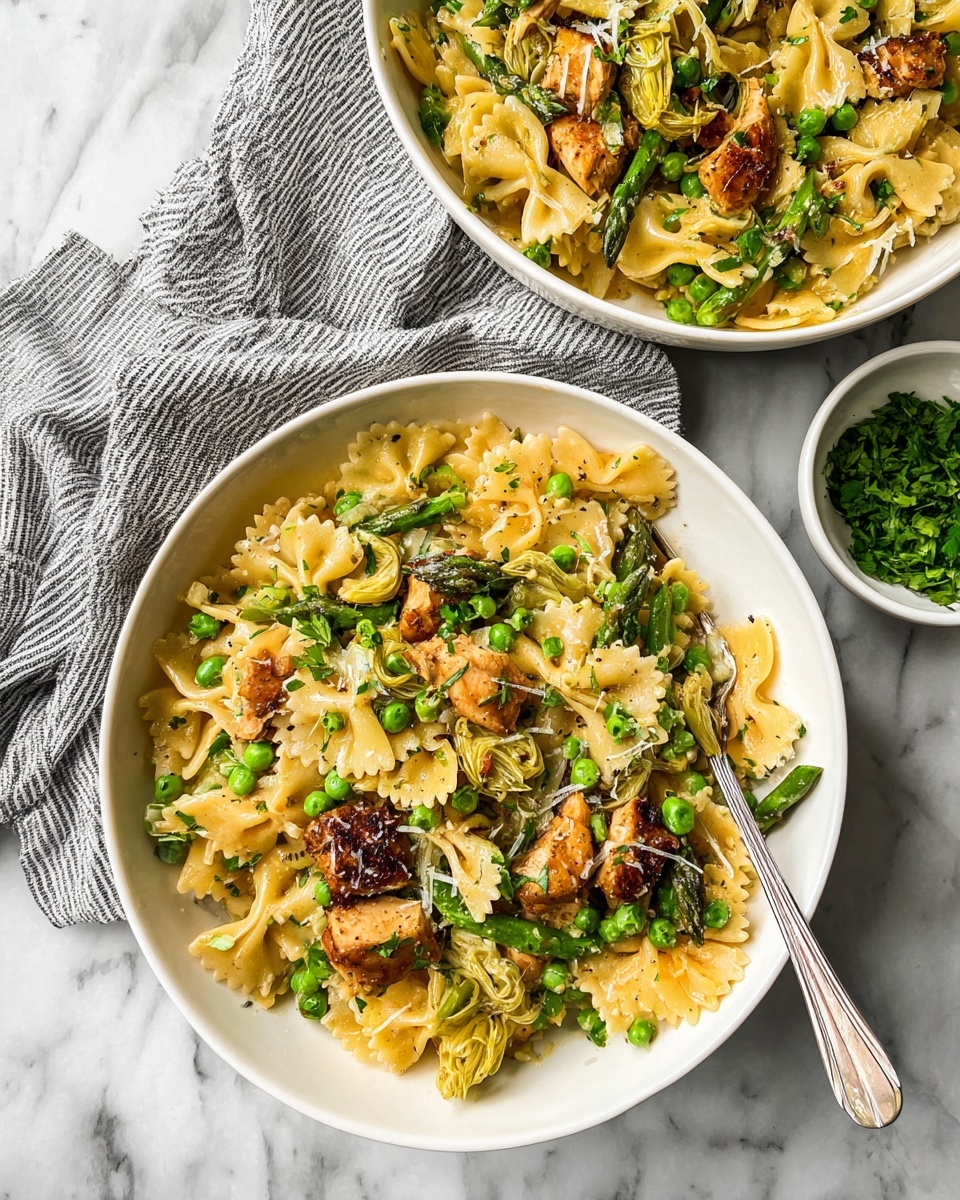Pasta Primavera with Cajun Chicken and Fresh Vegetables Recipe