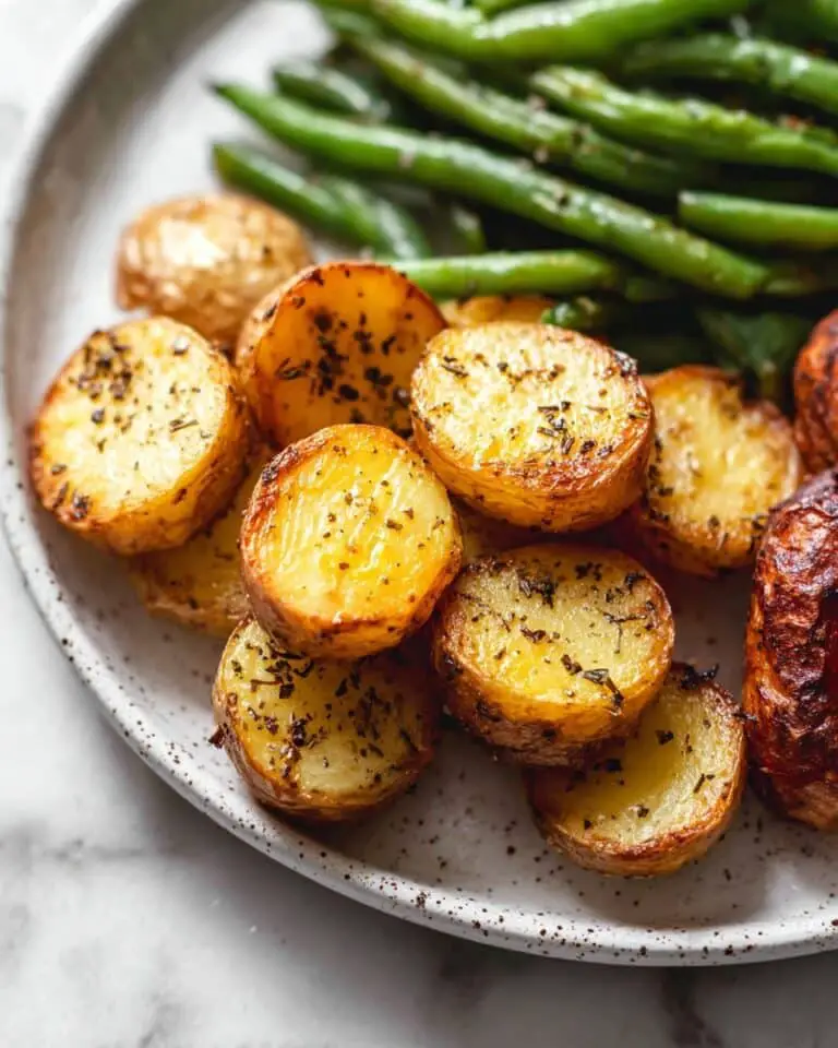Honey Garlic Baked Chicken with Potatoes and Green Beans Recipe
