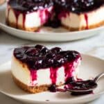 Healthy Cottage Cheese Cheesecake with Blackcurrant Jam Recipe