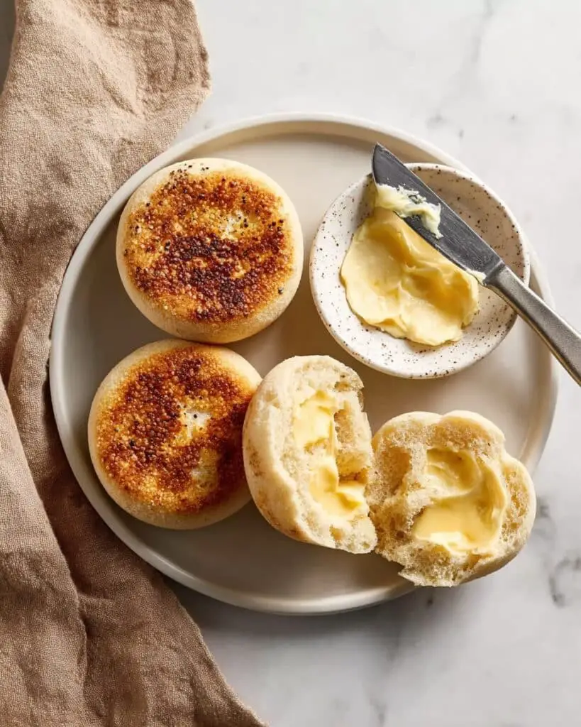 Skillet-Perfect English Muffins with Sourdough Discard Recipe