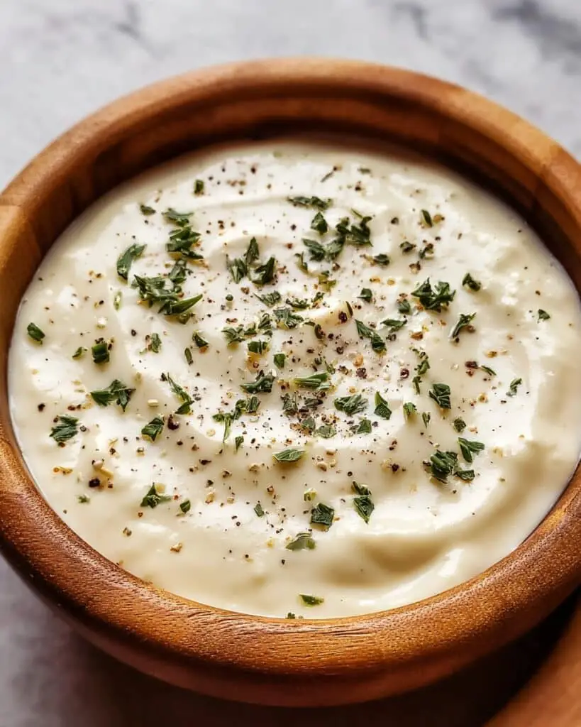Creamy Garlic Parmesan Sauce for Pizza Recipe