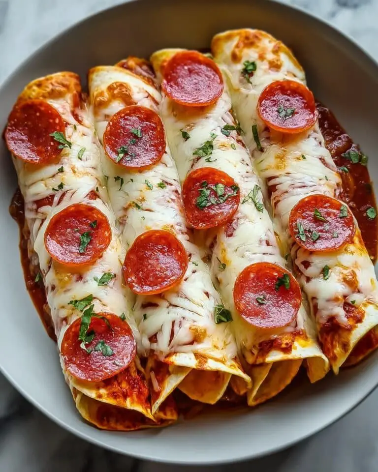 Cheesy Pepperoni Pizza Roll-Ups with Low-Carb Tortillas Recipe