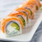 Salmon and Cream Cheese Sushi Roll Recipe
