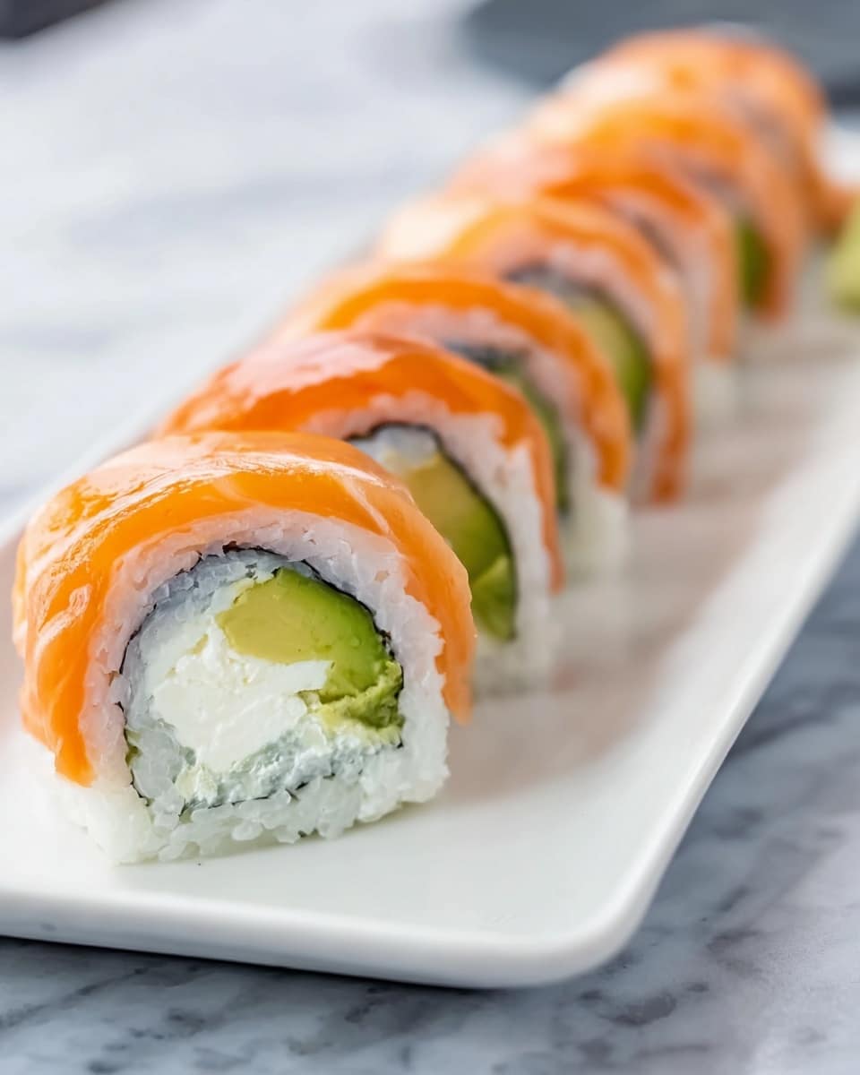Salmon and Cream Cheese Sushi Roll Recipe