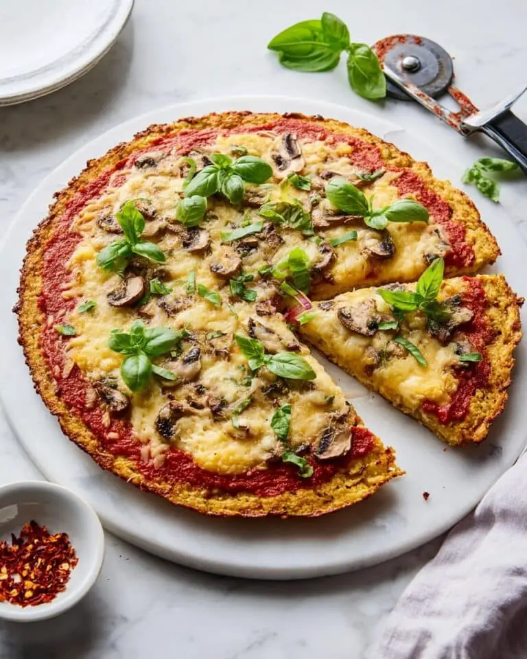 Chicken Crust Pizza with Green Bell Peppers and Jalapeños Recipe