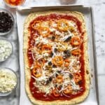Chicken Crust Pizza with Vegetables Recipe