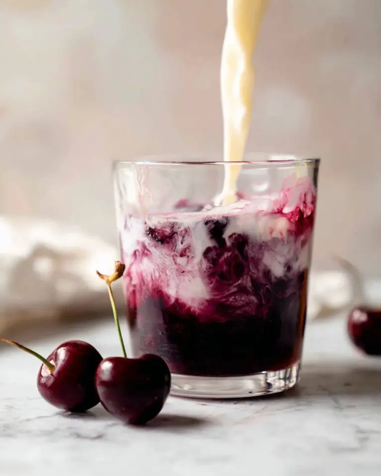 Cherry Vanilla Iced Latte Recipe