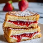 Strawberry Cream Cheese Cheesecake Sandwiches Recipe