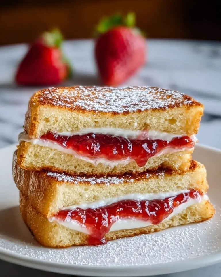 Strawberry Cream Cheese Cheesecake Sandwiches Recipe