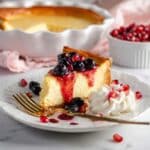 Cottage Cheese Cake with Vanilla and Berry Coulis Recipe