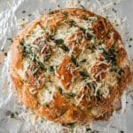 Cheese Bread with Garlic Butter, Parmesan, and Mozzarella Recipe