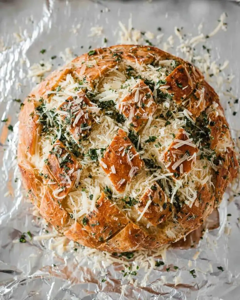 Cheese Bread with Garlic Butter, Parmesan, and Mozzarella Recipe