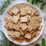 Sourdough Crackers with Herbs, Cheese, and Seeds Recipe