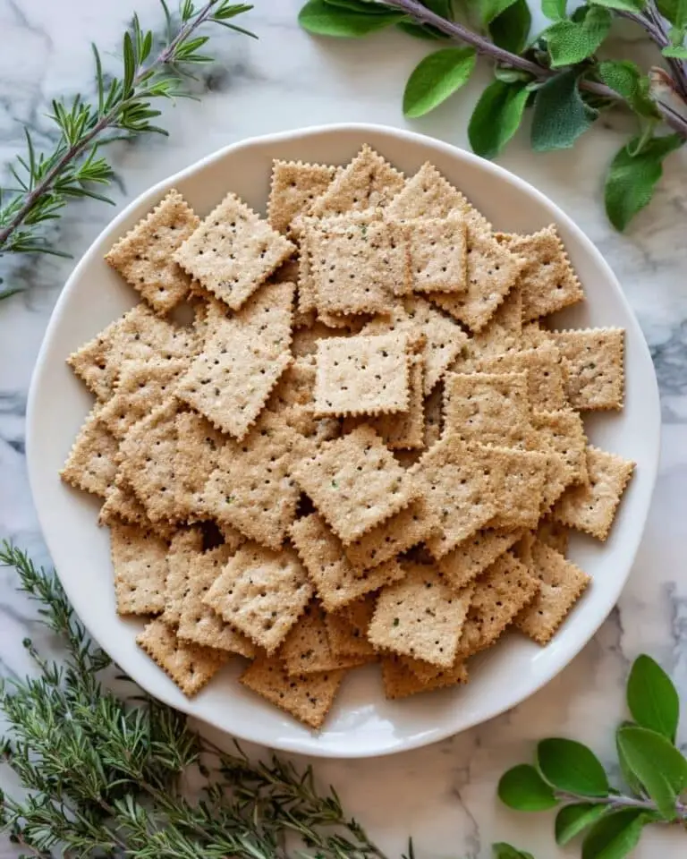 Sourdough Crackers with Herbs, Cheese, and Seeds Recipe