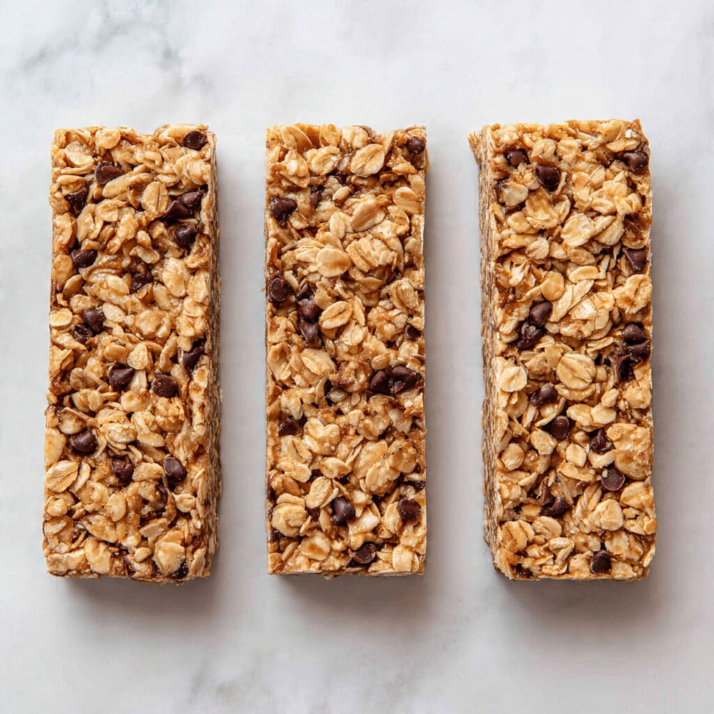 Sourdough Discard Granola Bars with Peanut Butter, Chocolate Chips, and Oats Recipe