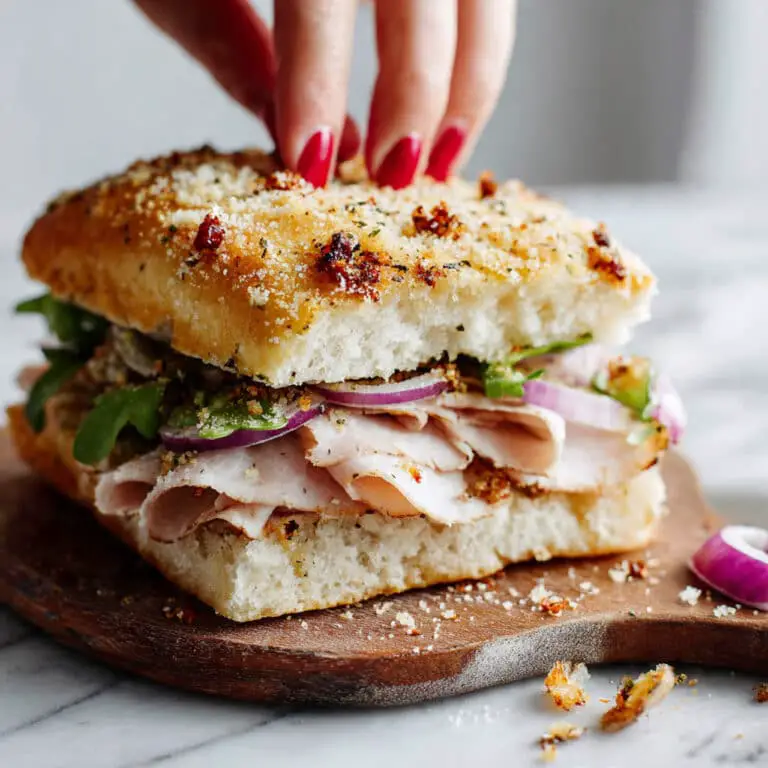 Tomato Focaccia Turkey Sandwich Recipe