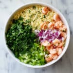 Orzo Salad with Roasted Shrimp, Fresh Herbs, and Feta Recipe
