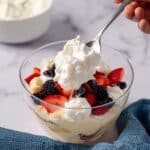 Fruit Trifle with Vanilla Pudding and Whipped Cream Recipe
