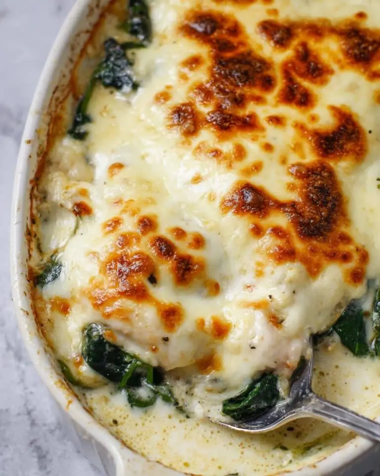 Creamy Chicken Spinach Casserole Recipe