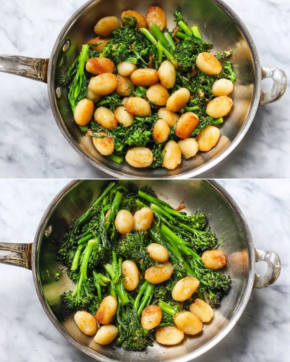Brown Butter Sage Gnocchi with Baby Broccoli Recipe