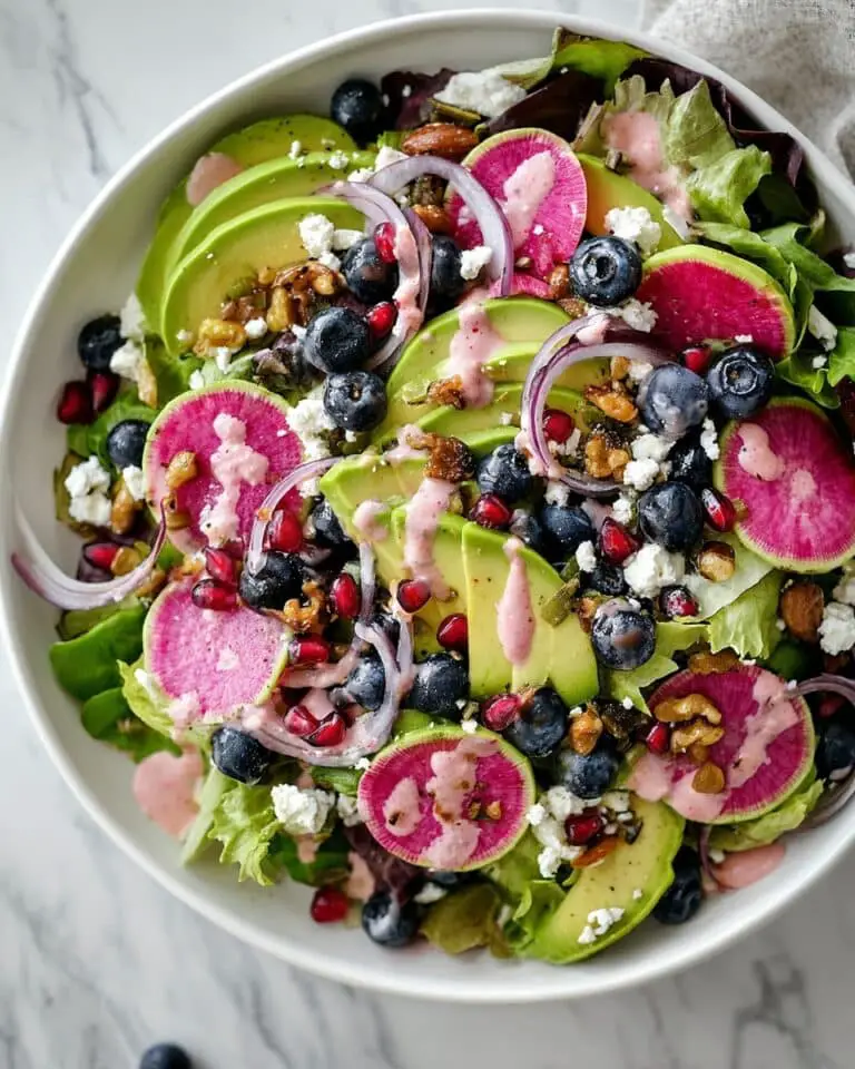 Pistachio Spring Salad with Pomegranate Dressing Recipe