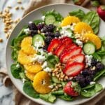 Citrus Strawberry Salad with Feta and Toasted Nuts Recipe