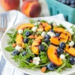 Grilled Peach and Blueberry Salad with Balsamic Glaze Recipe