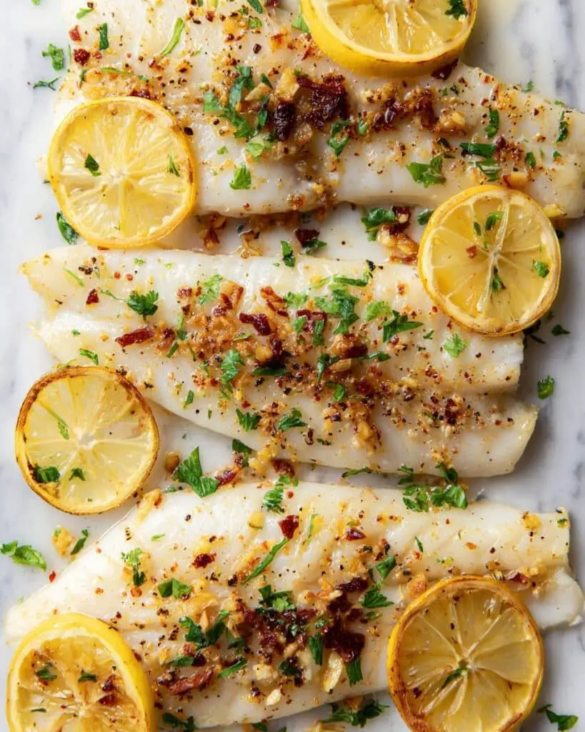 Baked Lemon Garlic Tilapia Recipe