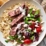 Mediterranean Steak Grain Bowl Recipe
