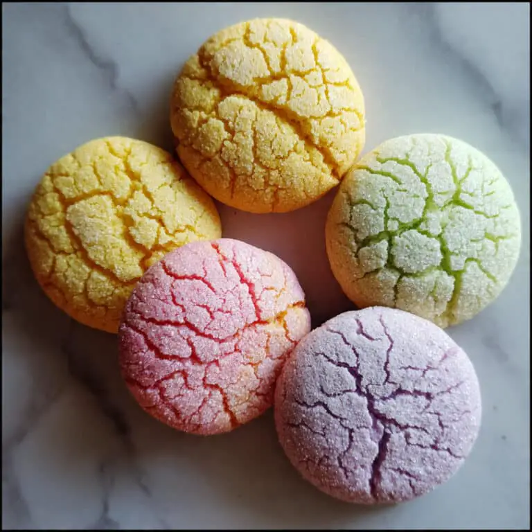 Colorful Crinkle Cookies Recipe