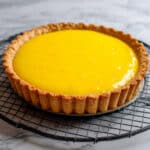 Mango Curd Tart with Coconut Crust and Raspberries Recipe