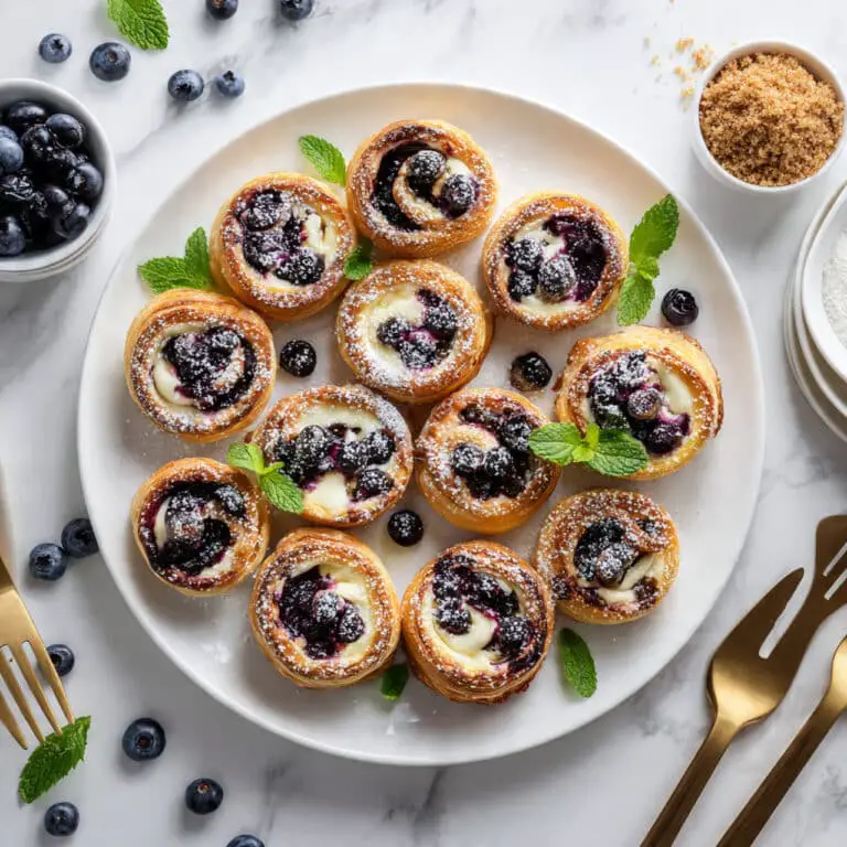 Cheese and Berry Puff Pastry Pastries Recipe