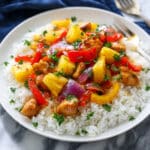 Hawaiian Chicken aquick and flavorful sheet pan dinner Recipe