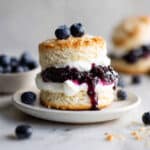 Blueberry Shortcakes with Fresh Whipped Cream Recipe