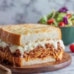 Stuffed Garlic Bread with Spaghetti and Meat Sauce Recipe