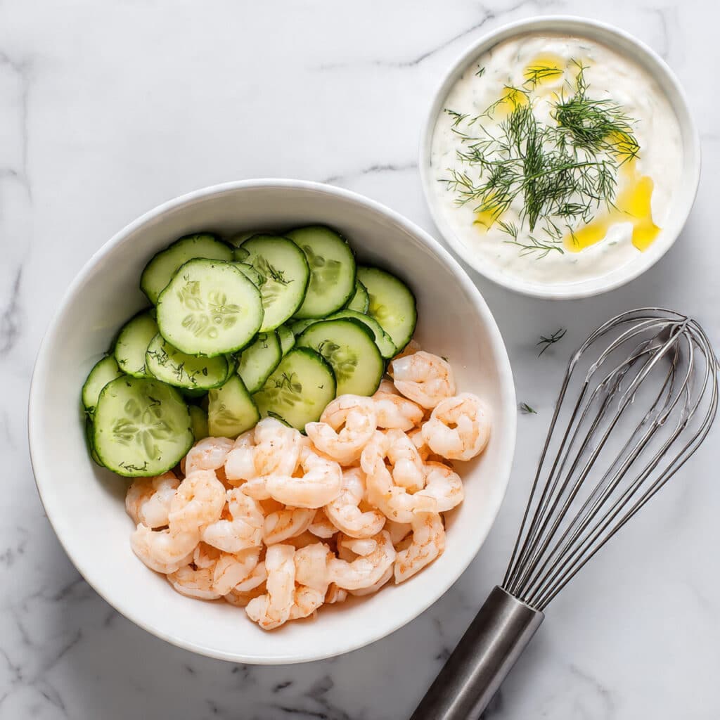 Shrimp Salad with Cucumber and Fresh Dill Recipe