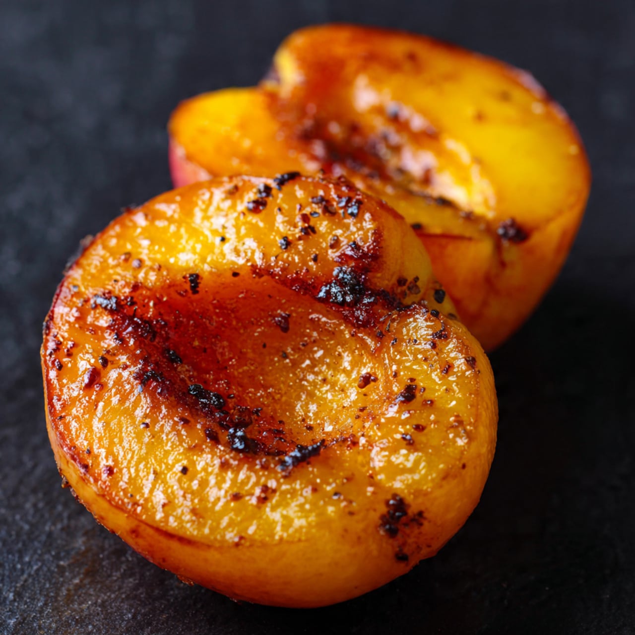 Pan-Fried Peaches with Cinnamon and Ginger Recipe